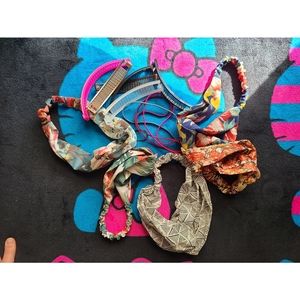 Head bands, and banana clips.